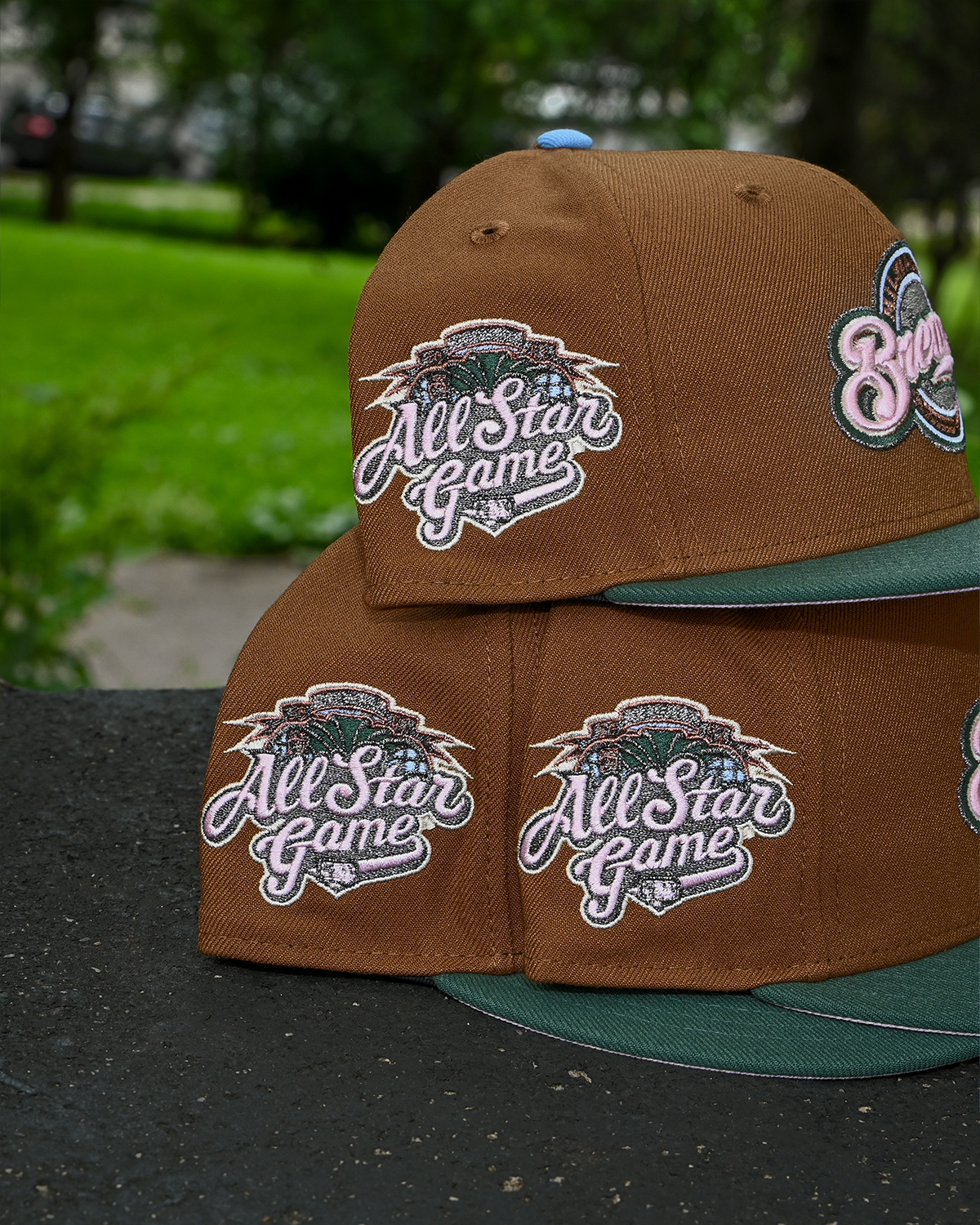 Milwaukee Brewers 2002 All Star Game Khaki/Dark Green 59Fifty New Era