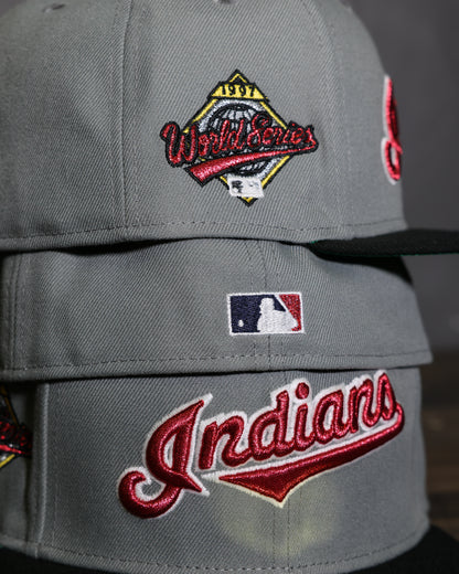 Cleveland Indians 1997 World series Dark Graphite/Black 59Fifty New Era