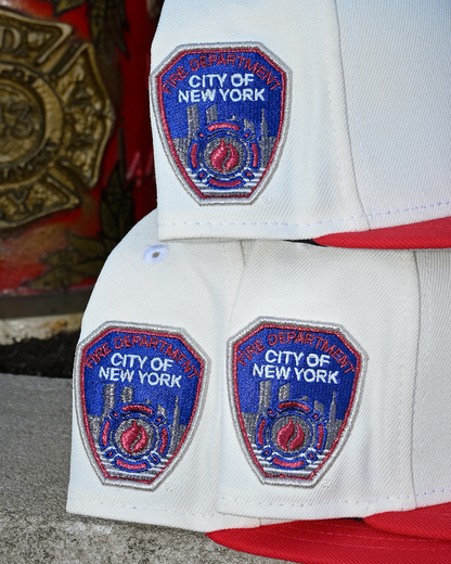 New York Yankees Fire Department City Of New York Chrome White/Scarlet 59Fifty New Era