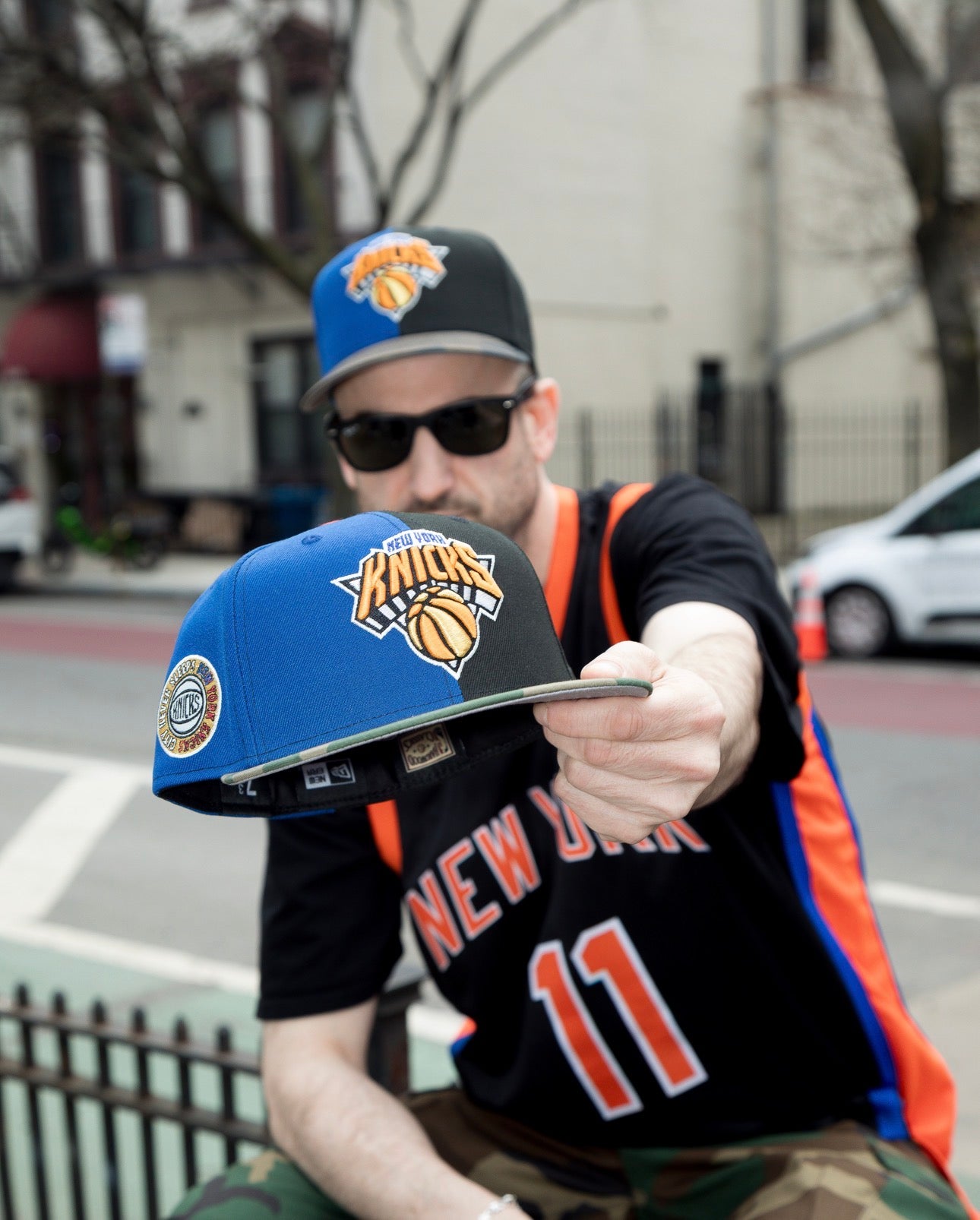 PRE-ORDER! New York Knicks City Never Sleeps Royal/Black/Woodland Camo 59Fifty New Era