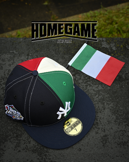 New York Yankees 1999 World Series Pinwheel Navy/Kelly Green/Scarlet/Chrome 59Fifty New Era