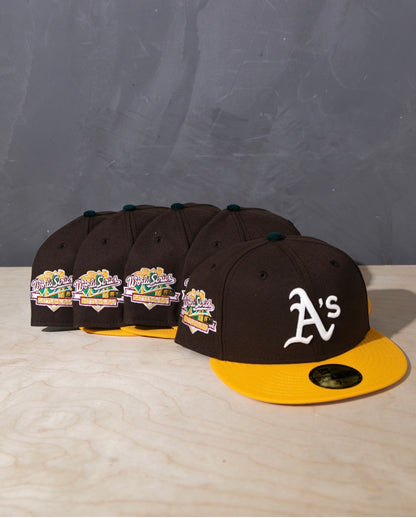 PRE-ORDER Oakland Athletic Battle of the Bay Brown/A Gold 59Fifty New Era