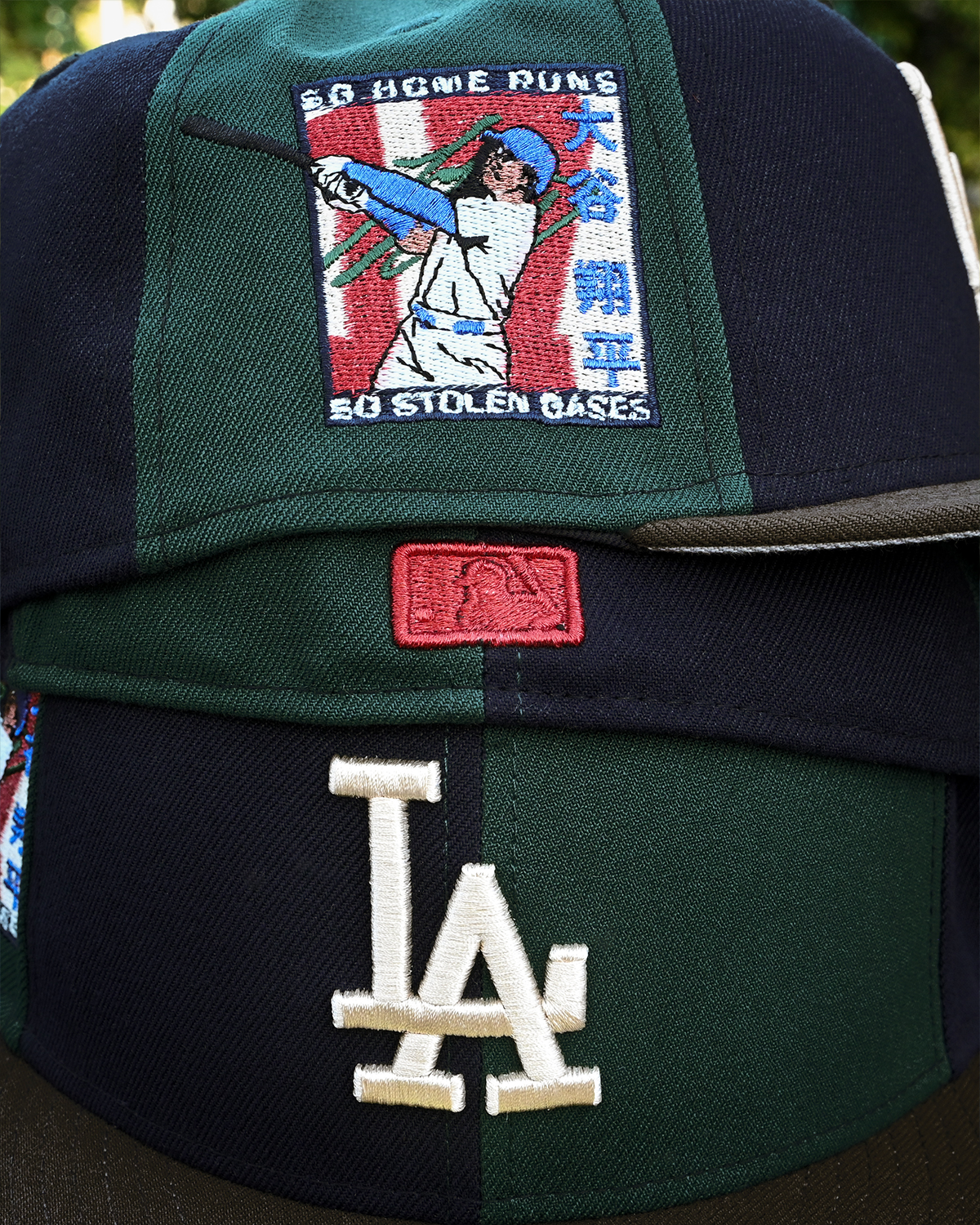 Los Angeles Dodgers Shohei Ohtani Navy/Dark Green/Walnut 59Fifty New Era