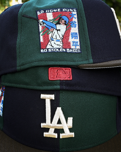 Los Angeles Dodgers Shohei Ohtani Navy/Dark Green/Walnut 59Fifty New Era