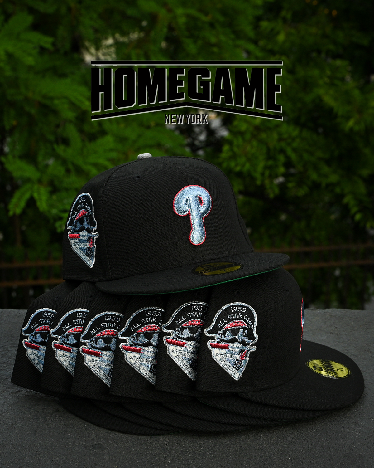 Philadelphia Phillies 1959 All Star Game Black 59Fifty New Era