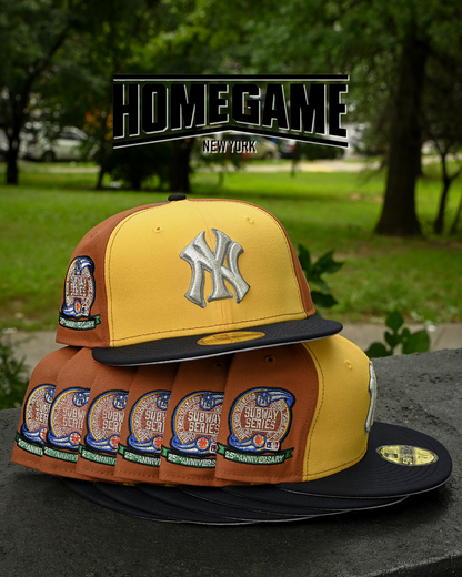New York Yankees 25th Anniversary A Gold/Brown/Navy 59Fifty New Era