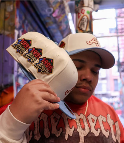 Atlanta Braves 1999 World Series Chrome White/Sky Blue 59Fifty New Era