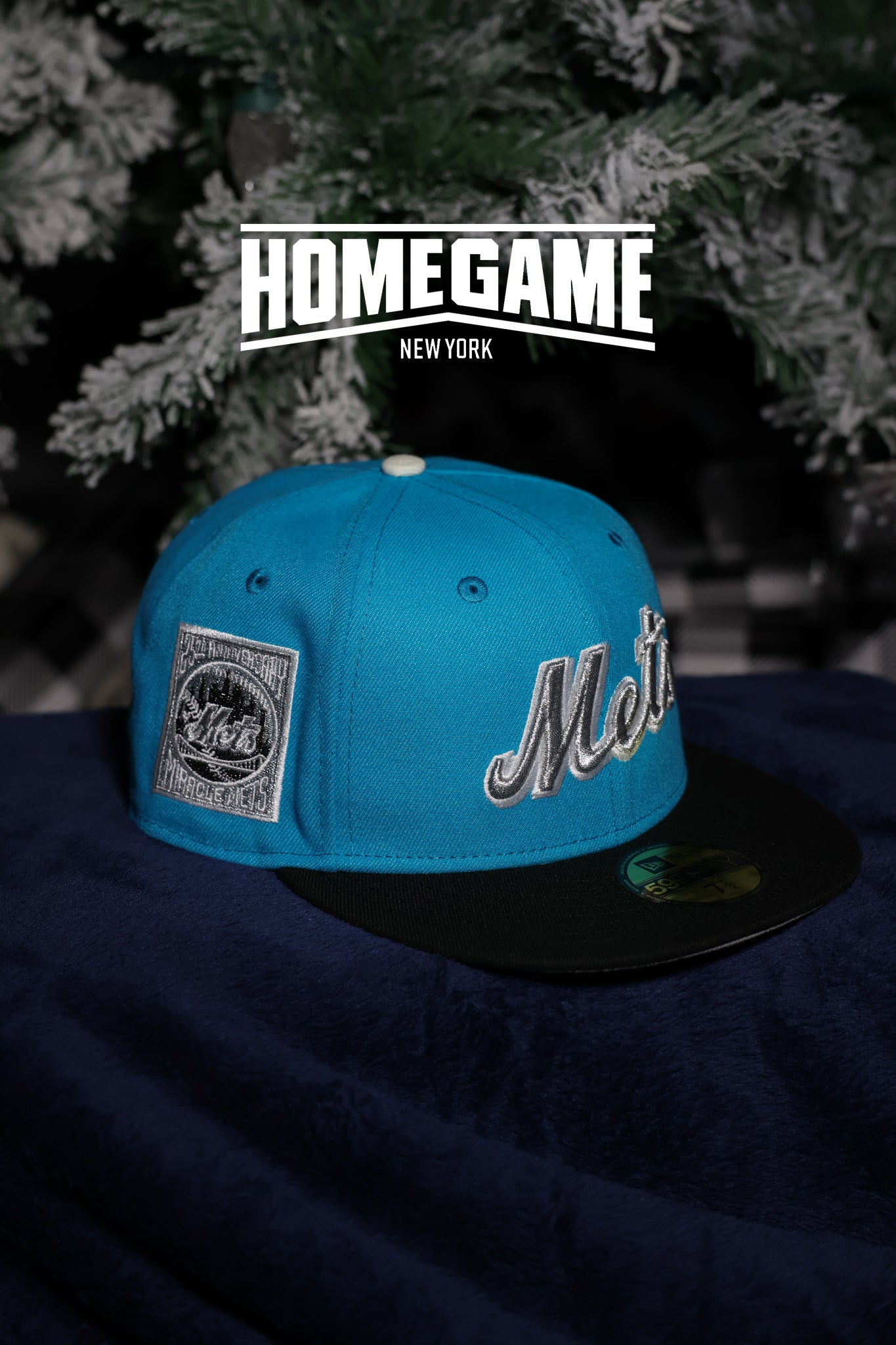 New York Mets 25th Anniversary Blue Jewel/Black 59Fifty New Era