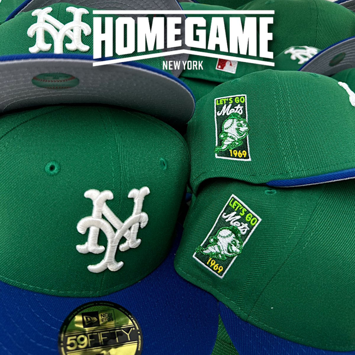 New York Mets Let's go Mets 1969 Kelly Green/Royal 59Fifty New Era