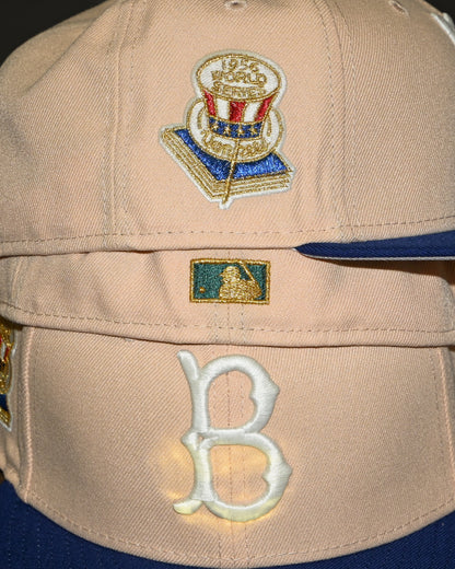 Brooklyn Dodgers 1956 World Series Vegas Gold/Songbird Blue 59Fifty New Era