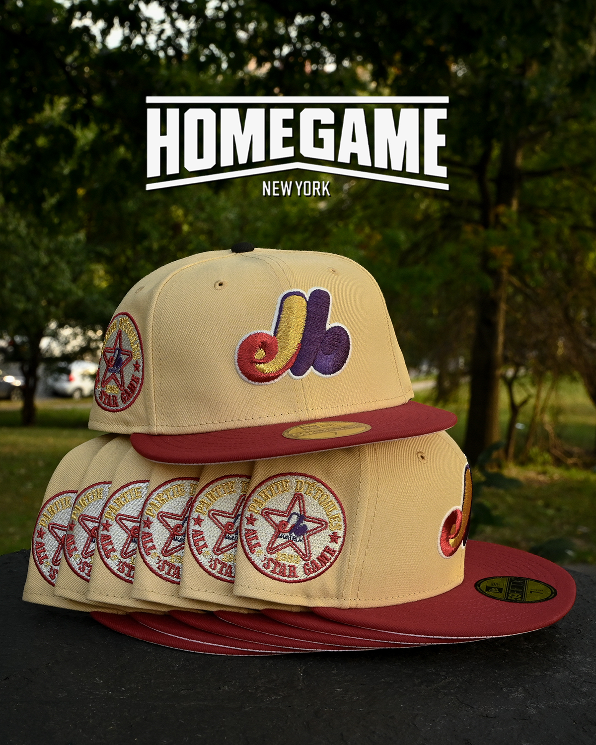Montreal Expos 1982 All Star Game Vegas Gold/H Red 59Fifty New Era