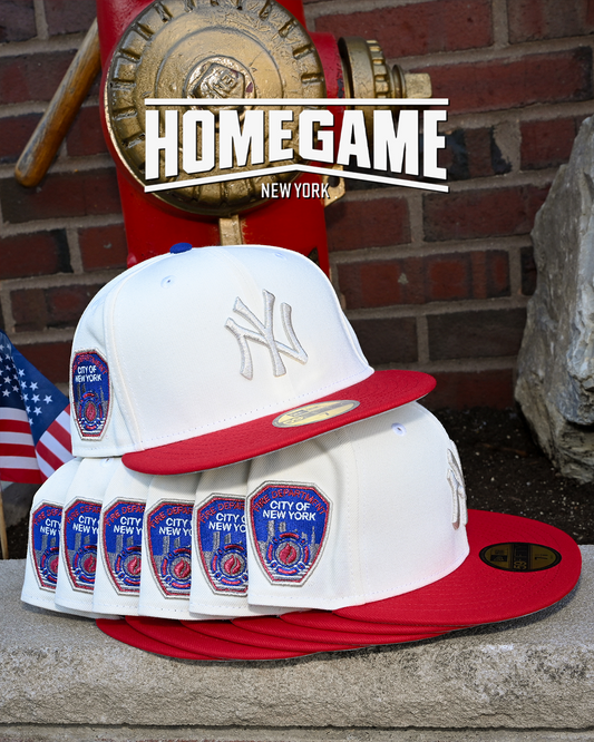 New York Yankees Fire Department City Of New York Chrome White/Scarlet 59Fifty New Era