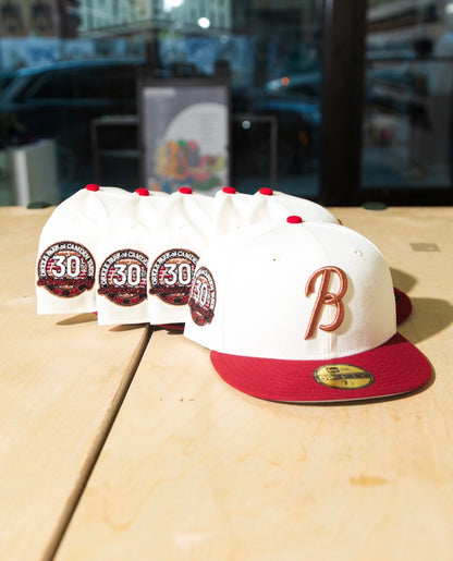 Baltimore Orioles 30th Anniversary Chrome White/Burgundy 59Fifty New Era