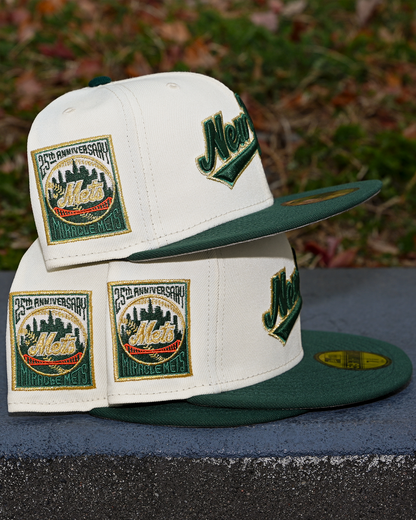 New York Mets 25th Anniversary Chrome White/Dark Green 59Fifty New Era