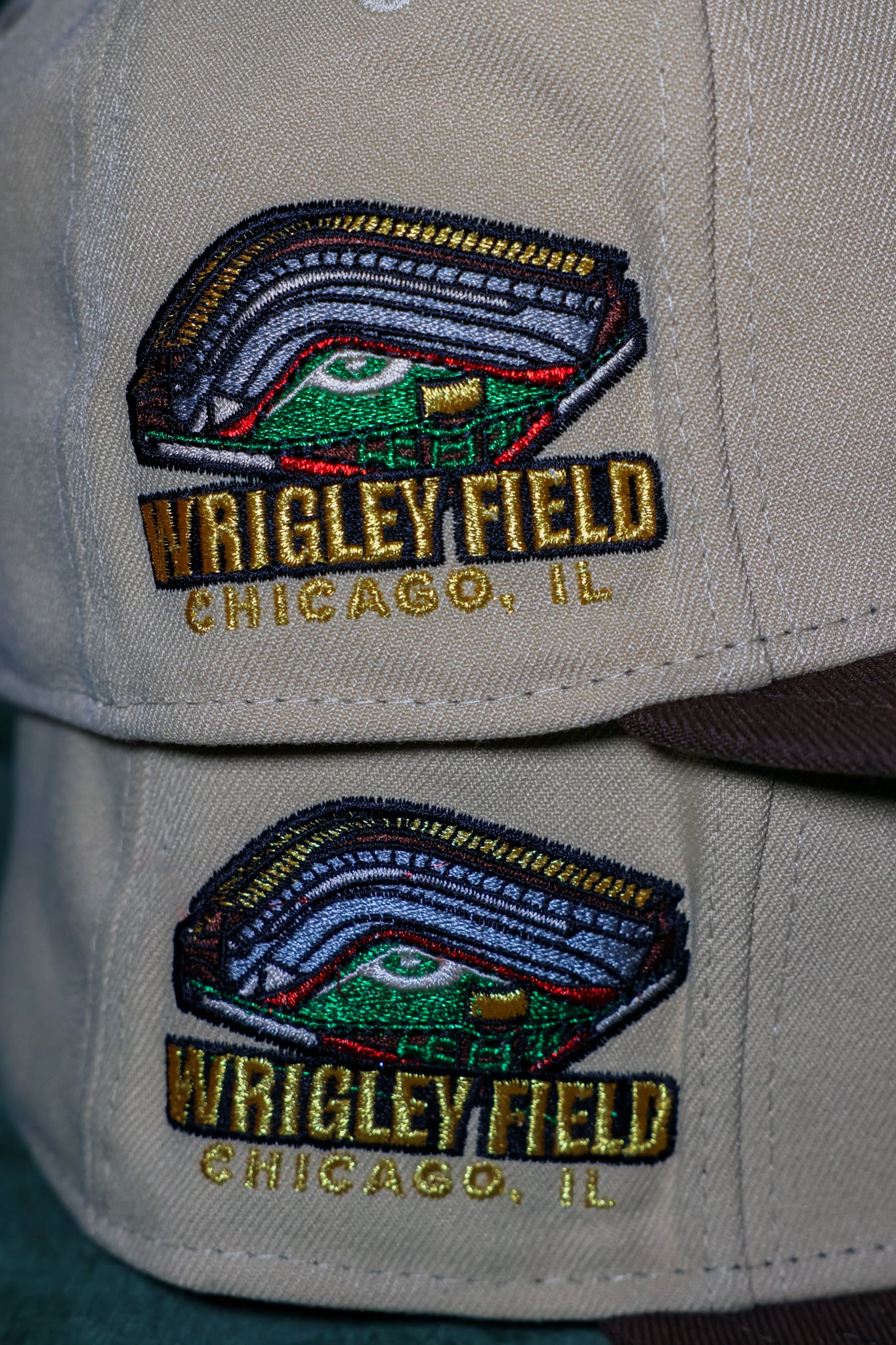 Chicago Cubs Wrigley Field Vegas Gold/Walnut 59Fifty New Era