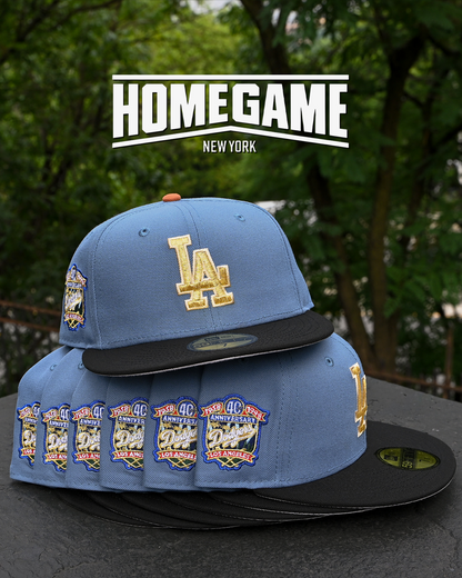 Los Angeles Dodgers 40th Anniversary Indigo/Black 59Fifty New Era