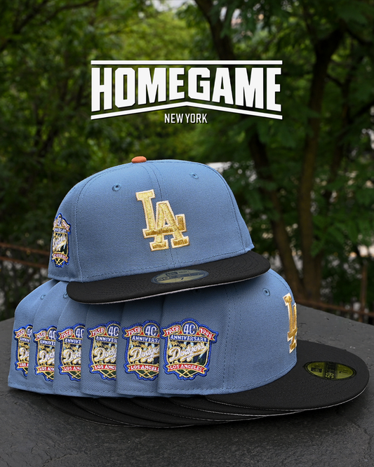 Los Angeles Dodgers 40th Anniversary Indigo/Black 59Fifty New Era