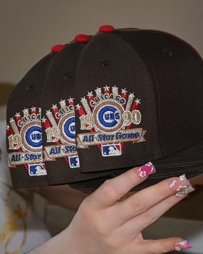 Chicago Cubs 1990 All Star Game Multi/Brown/Walnut 59Fifty New Era