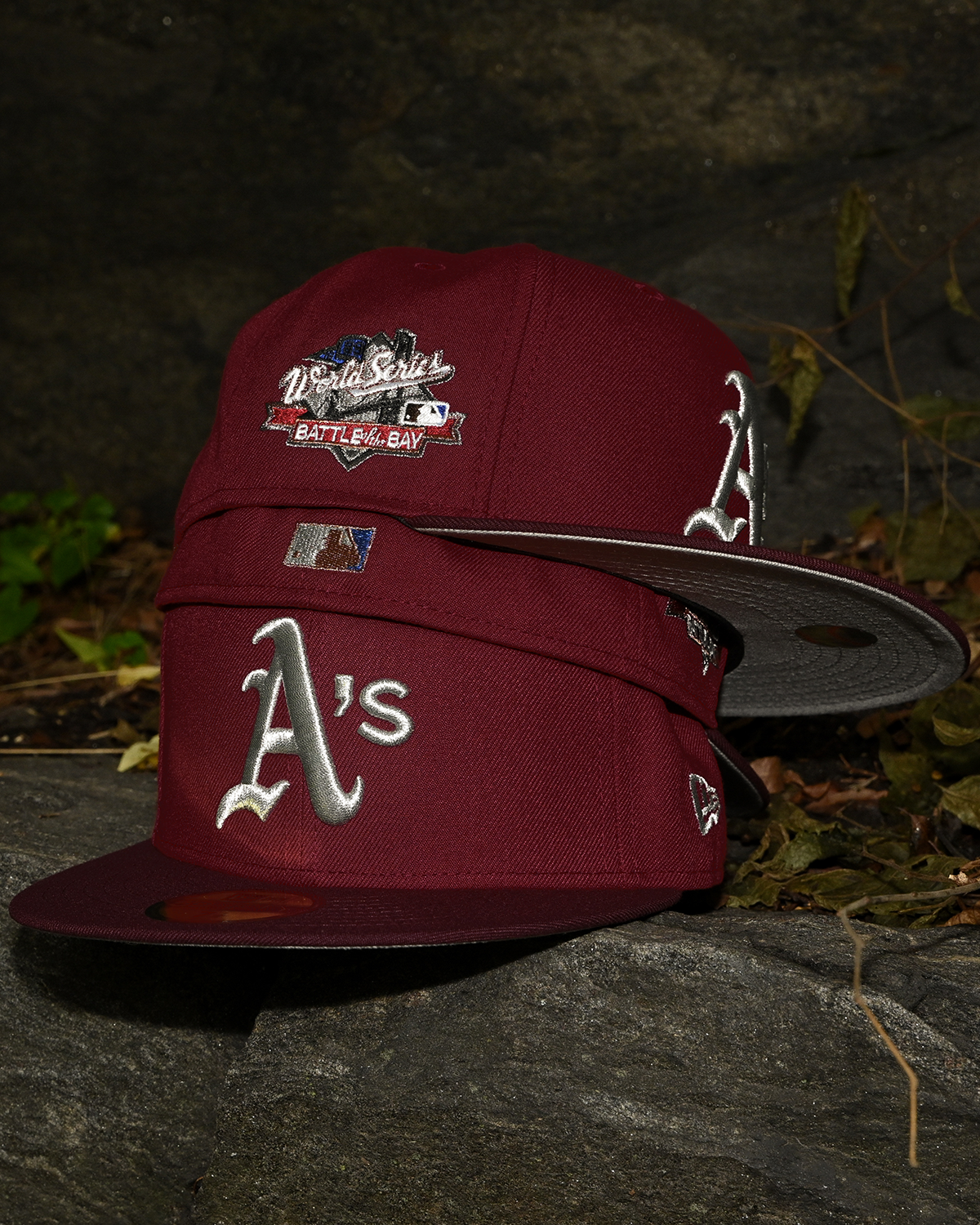 Oakland Athletic 1989 World Series Maroon/Burgundy 59Fifty New Era