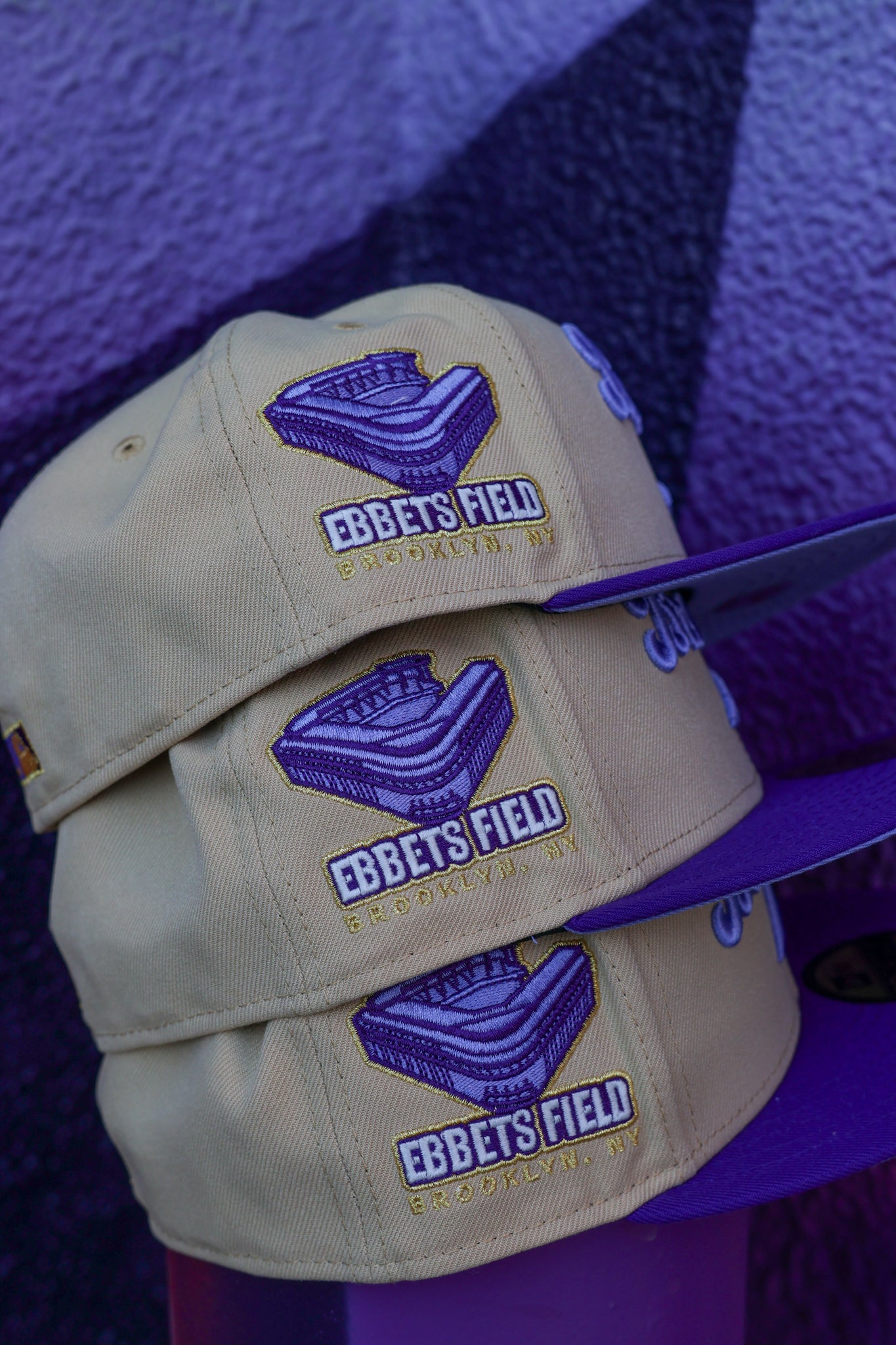 Brooklyn Dodgers Ebbets Field Vegas Gold/Deep Purple 59Fifty New Era