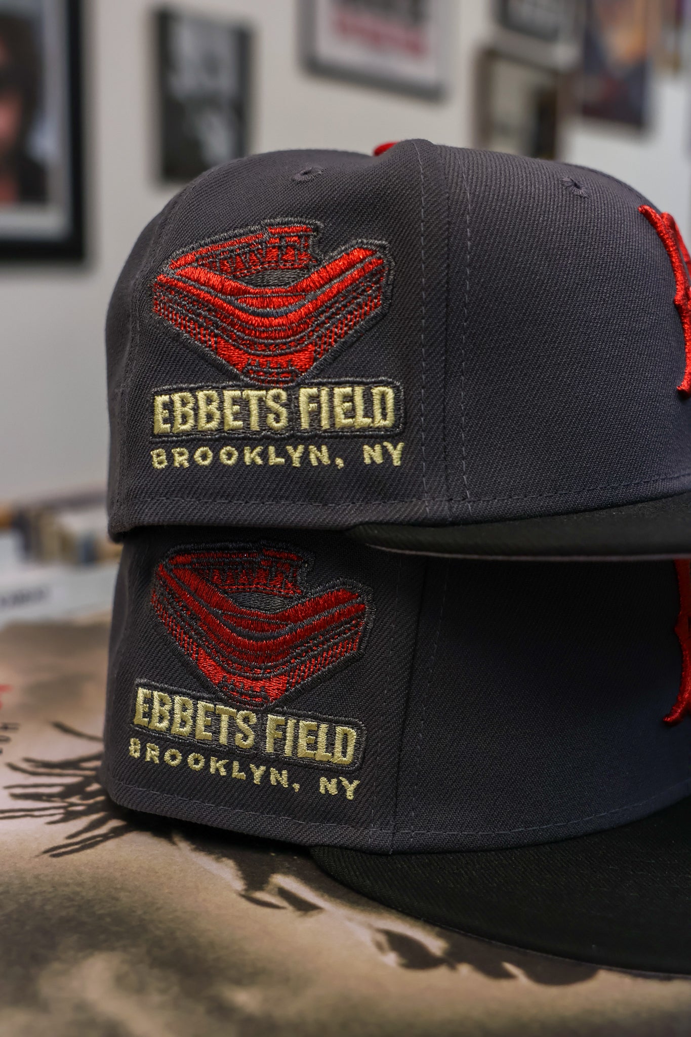 Brooklyn Dodgers Ebbets Field Dark Graphite/Black 59Fifty New Era