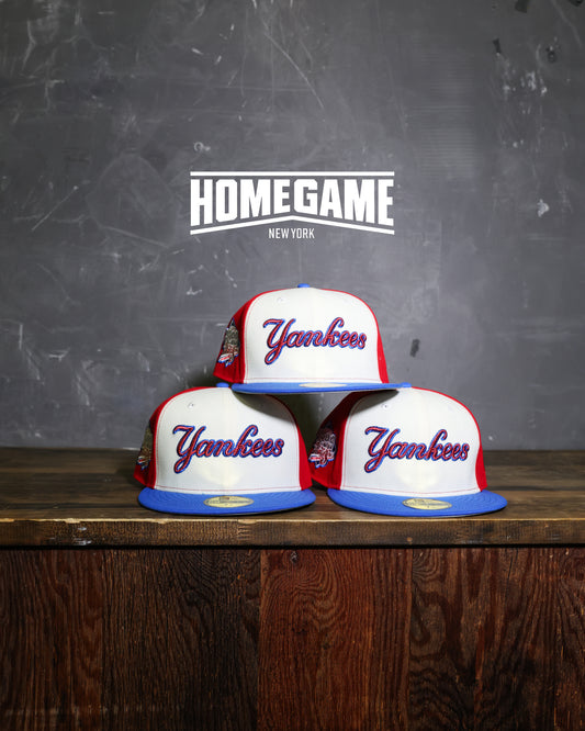 New York Yankees 1999 World Series Chrome White/Scarlet/Light Royal 59Fifty New Era