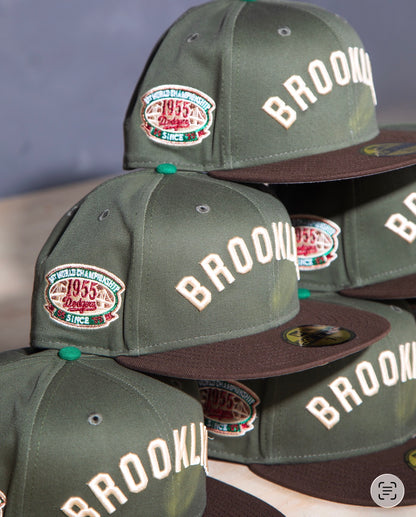 Brooklyn Dodgers 1st World Championship Olive/Brown 59Fifty New Era