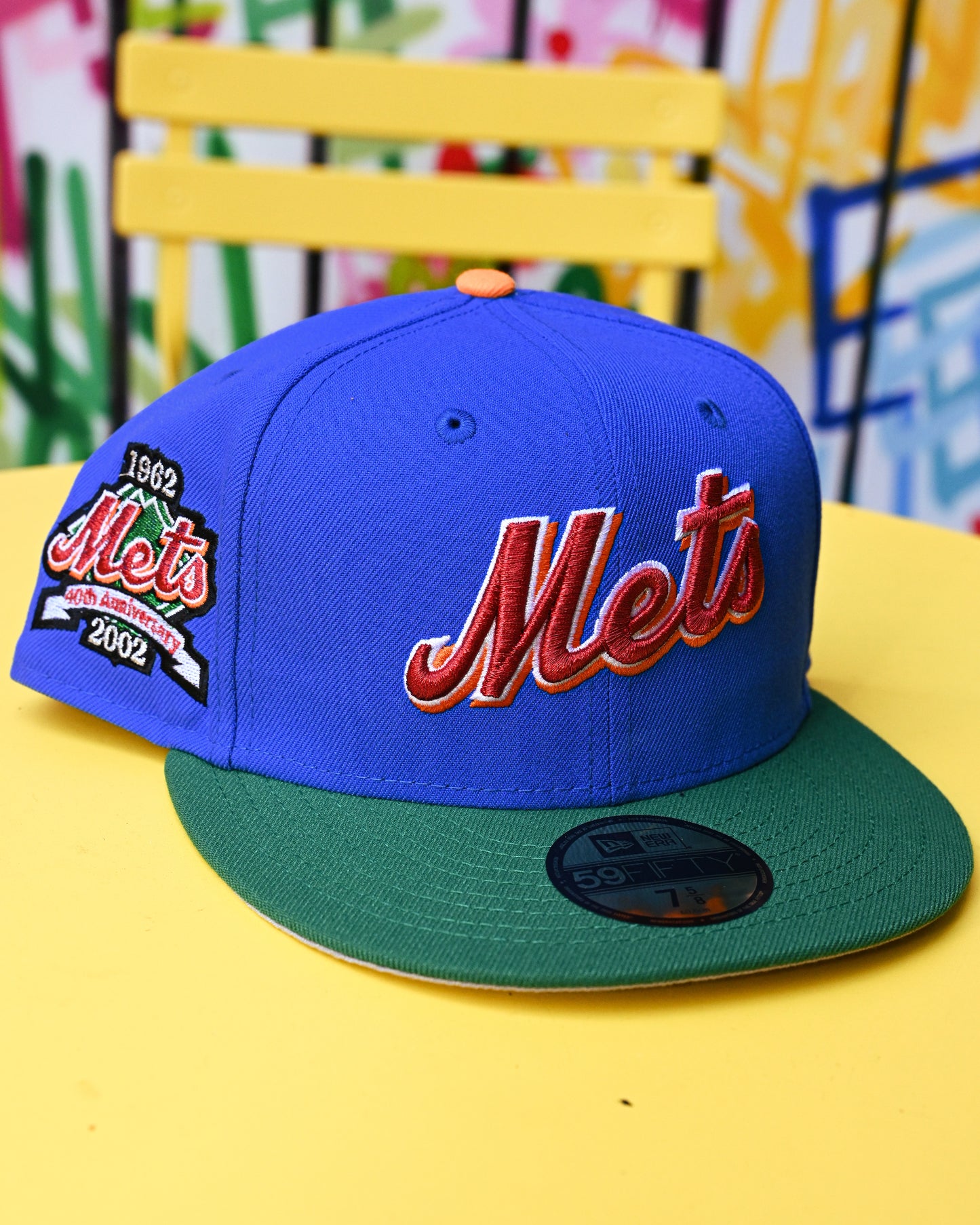 New York Mets 40th Anniversary Blue Blue/Kelly Green 59Fifty New Era