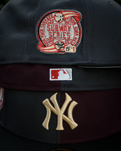 New York Yankees 2000 Subway Series Maroon/Graphite Grey/Black 59Fifty New Era