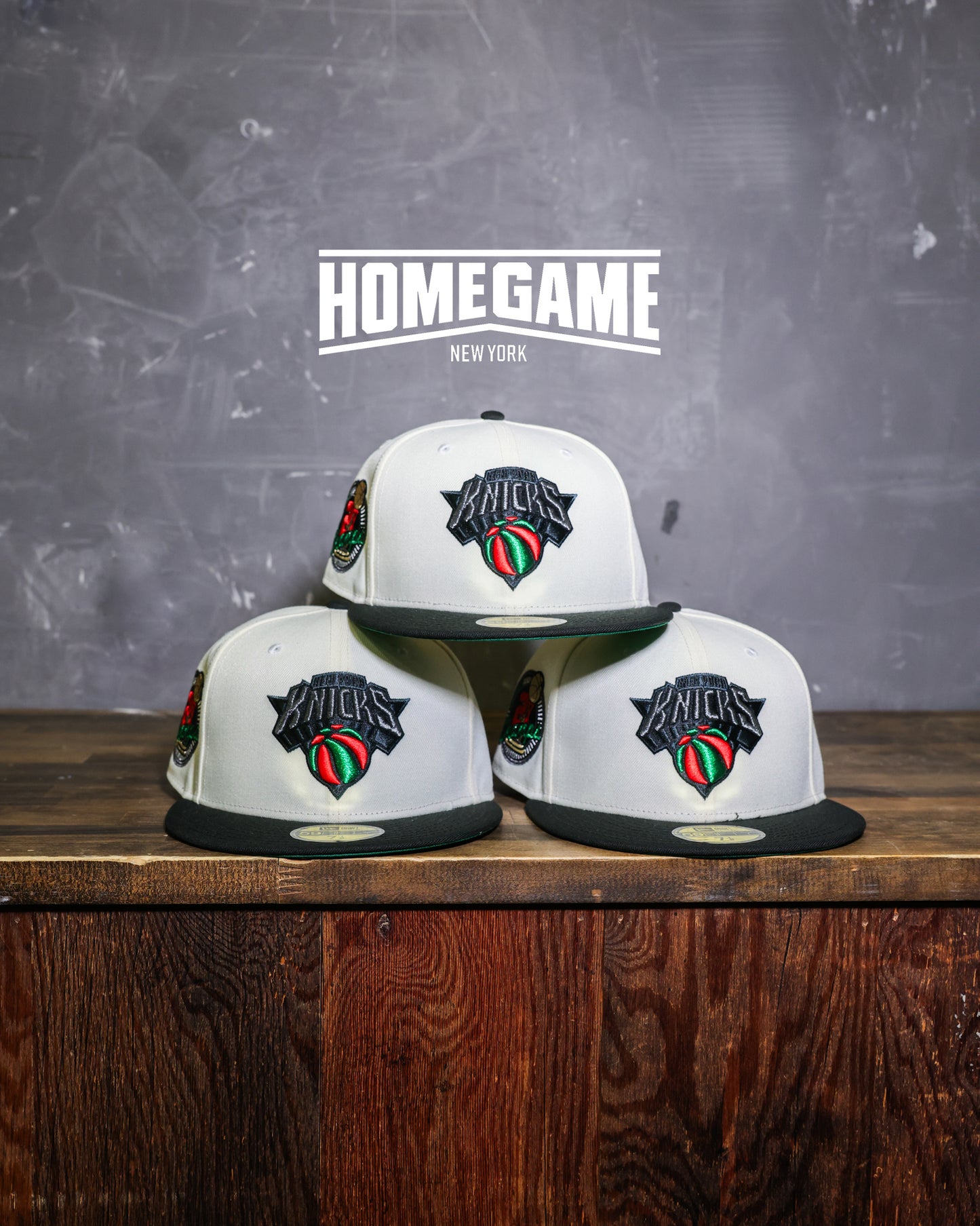 New York Knicks 2x Champ Chrome White/Black 59Fifty New Era