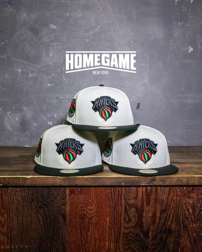 New York Knicks 2x Champ Chrome White/Black 59Fifty New Era