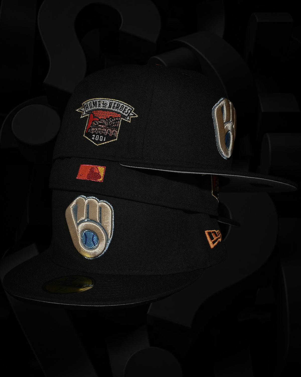 Pre-Order!  Milwaukee Brewers 2001 Home to Heroes Black 59Fifty New Era Hat