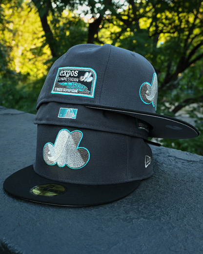 Montreal Expos Expos Olympic Stadium Graphite/Black 59Fifty New Era