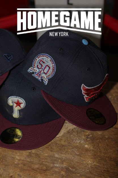 Philadelphia Phillies All Star Game 1996 Navy Crown/Maroon 59Fifty New Era