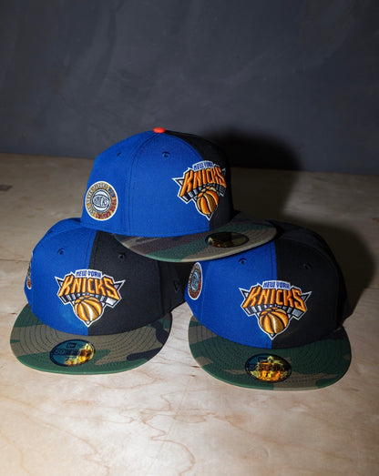 PRE-ORDER! New York Knicks City Never Sleeps Royal/Black/Woodland Camo 59Fifty New Era