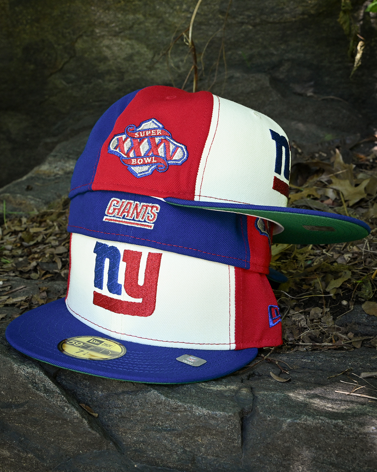 New York Giants Super Bowl Chrome White/Front Door Red/Royal 59Fifty New Era
