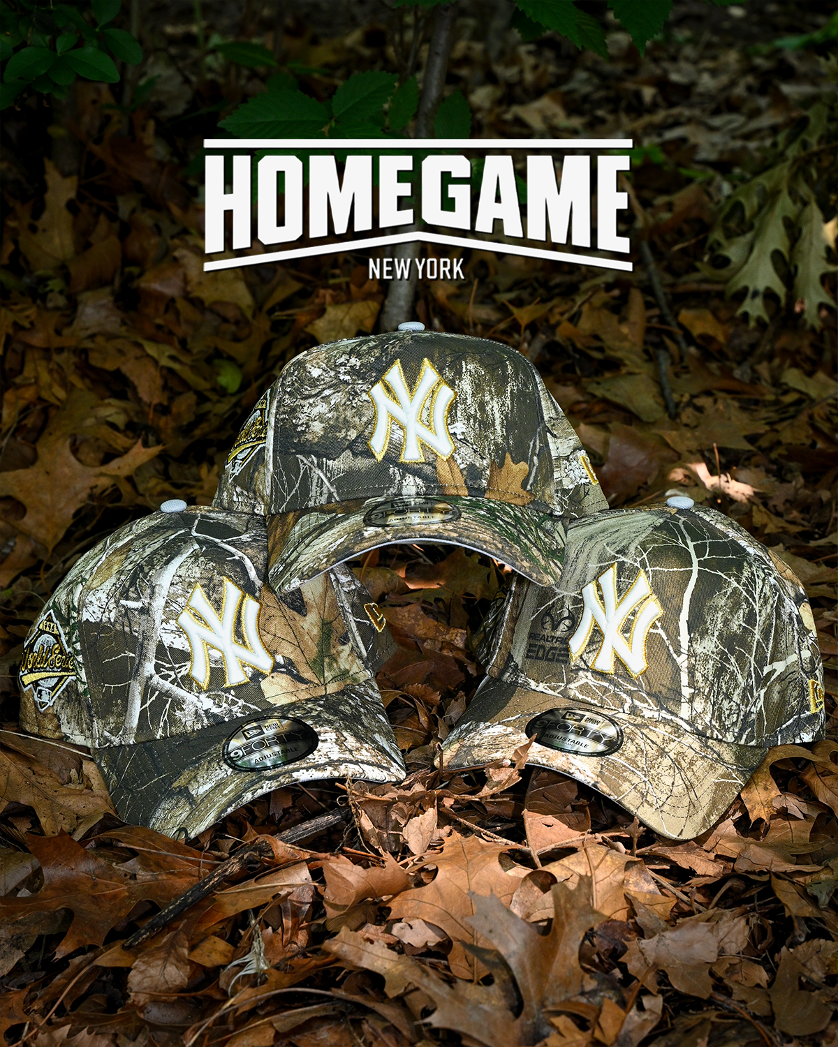 New York Yankees 1996 World Series Real Tree 940 A-Frame Snapback Hat