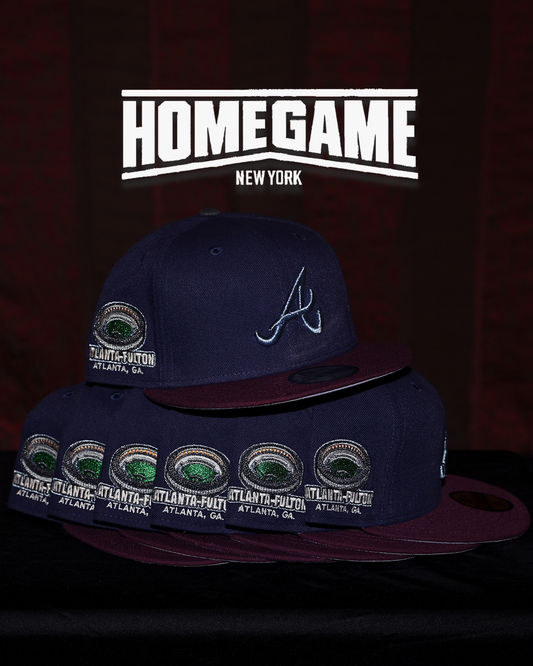 Atlanta Braves Fulton Stadium Light Navy/Maroon 59Fifty New Era