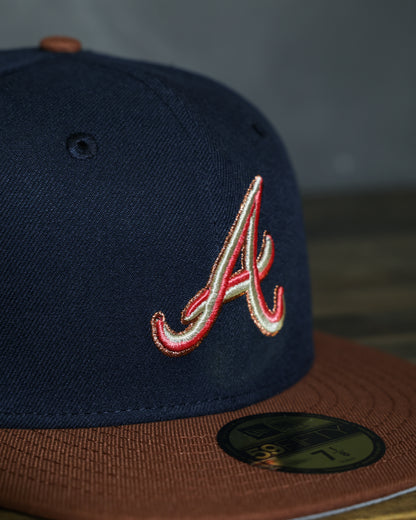 Atlanta Braves 1999 World Series Night Shift Navy/Brown 59Fifty New Era