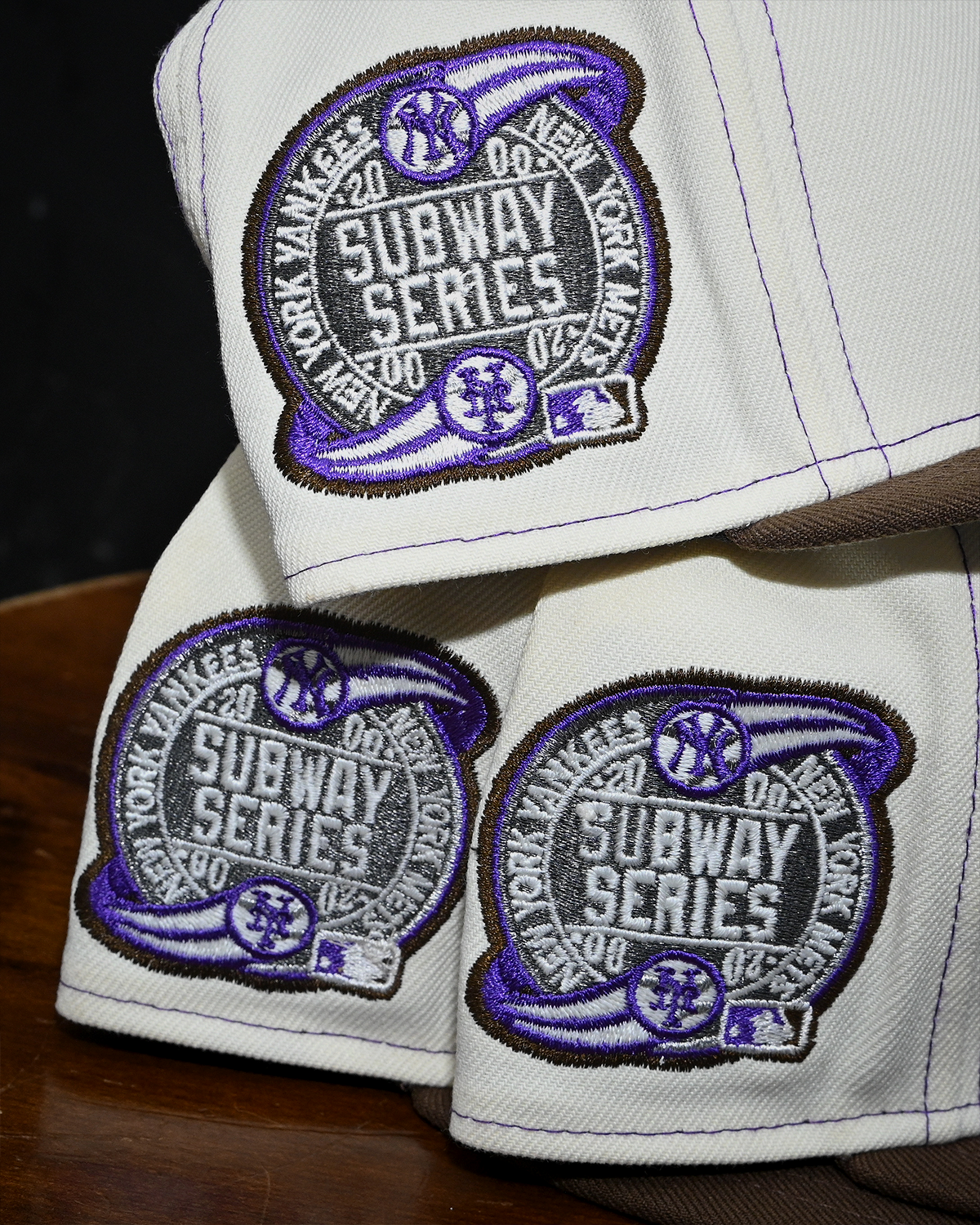 Restock! New York Yankees 2000 Subway Series Chrome White/Purple/Walnut 59Fifty New Era