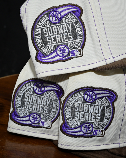 Restock! New York Yankees 2000 Subway Series Chrome White/Purple/Walnut 59Fifty New Era