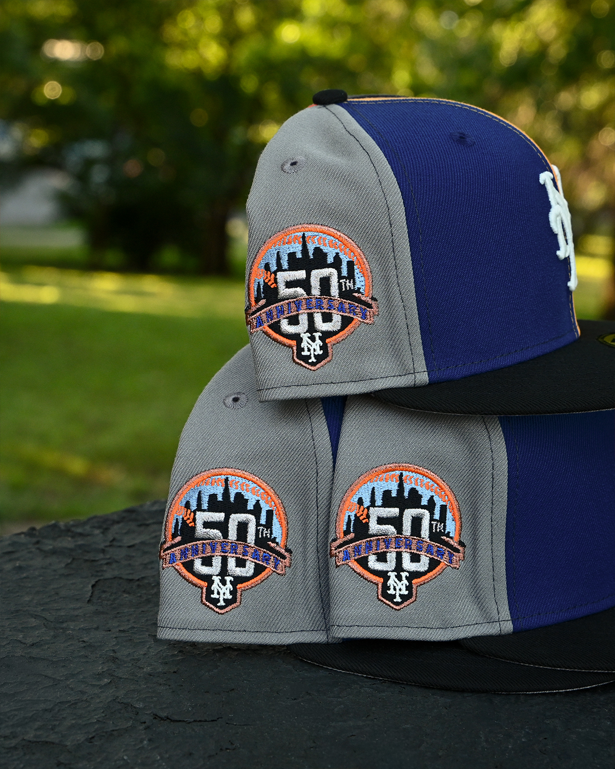 New York Mets 50th Anniversary Multi/Black 59Fifty New Era