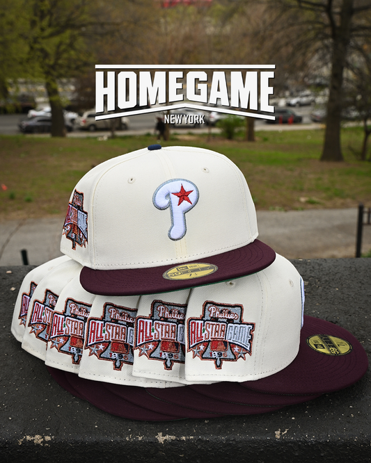 Philadelphia Phillies 1996 All Star Game Chrome White/Maroon 59Fifty New Era
