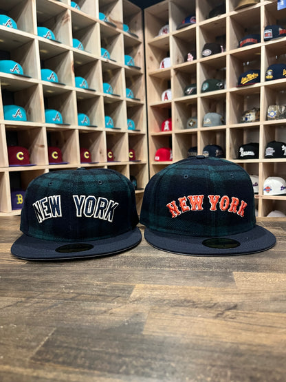 New York Mets Black Watch Plaid 59Fifty New Era Hat