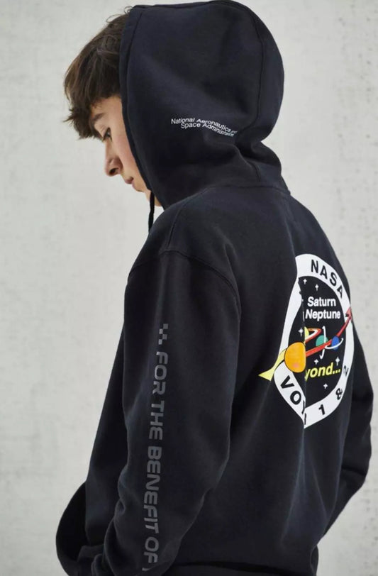 Vans x NASA Space Voyager Black Pullover Hoodie - Black