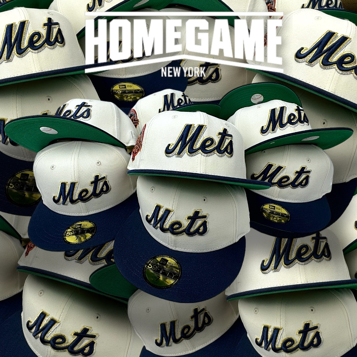 New York Mets 50th Anniversary Chrome White/Navy 59Fifty New Era