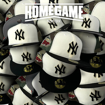 New York Yankees 1999 World Series Woodland Camo/Black White 59Fifty New Era