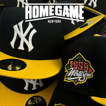 New York Yankees 1999 World Series in Black/Canary Yellow 59Fifty New Era