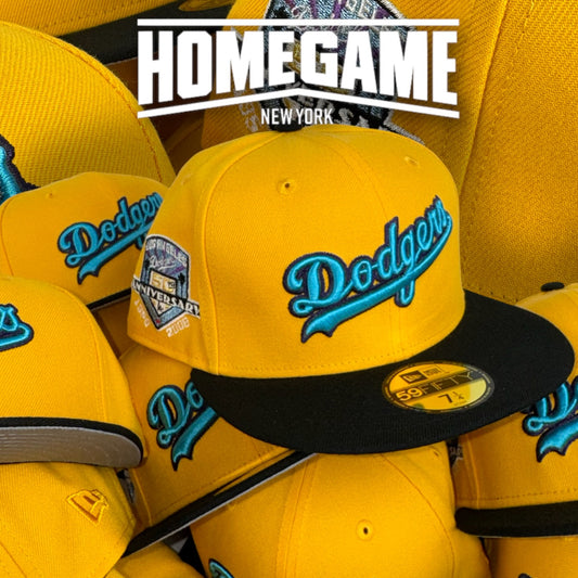 Los Angeles Dodgers 50th Anniversary A Gold/Black 59Fifty New Era