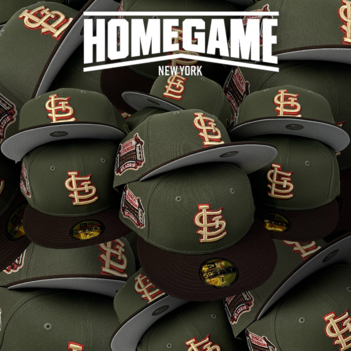 St. Louis Cardinals Busch Stadium New Olive/Burnt Wood 59Fifty New Era